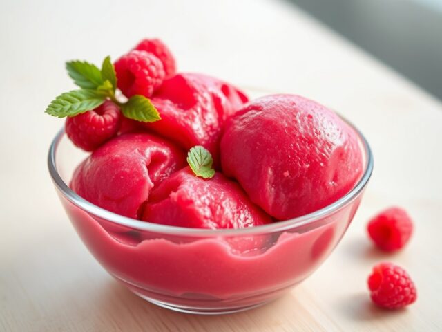 Frambozensorbet