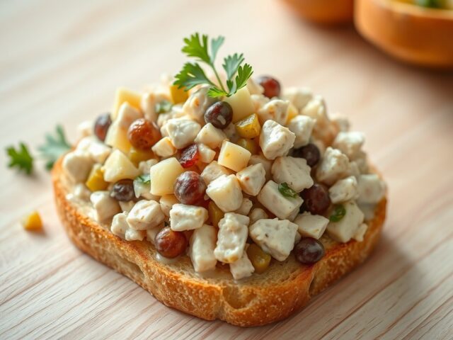 Frisse vleessalade voor op toast, of op de boterham