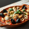 Frutti di mare op tomaat