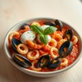 frutti di mare op tomaat