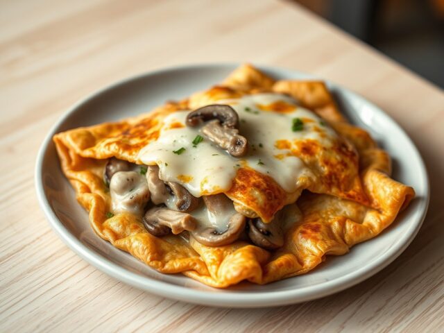 Galete met ham, champignons en kaas