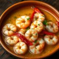 Gamba’s in knoflookolie (Gamba’s a l’ail)