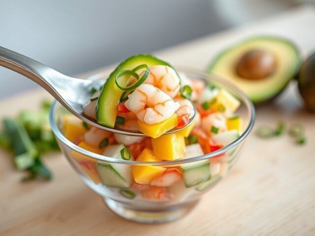Gamba Ceviche met Mango