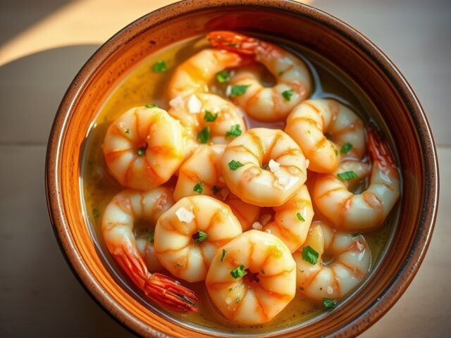 Gambas al ajillo garnaaltjes in hete knoflook olie