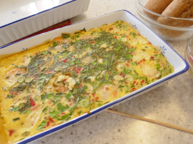 Garnalen – Ei – Ovenschotel