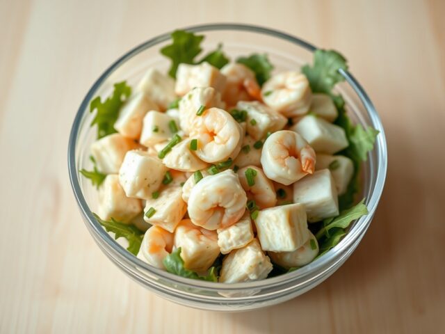 Garnalen ei salade