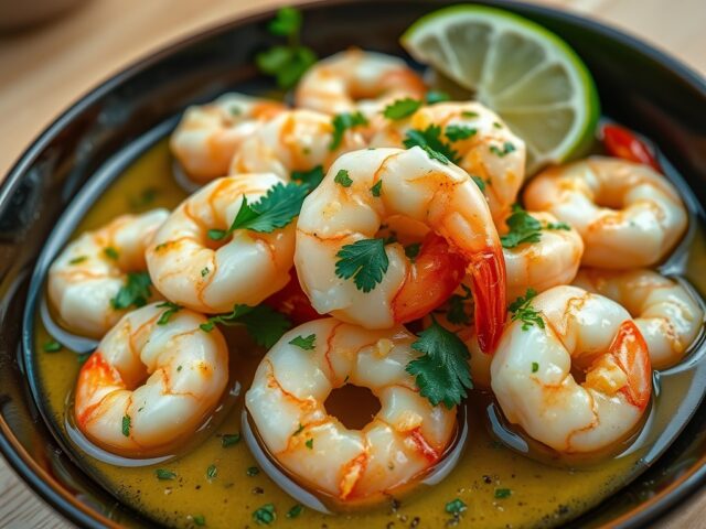 Garnalen in Mojo de Ajo