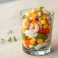 Garnalensalade in een glas