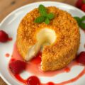 Gebakken Camembert met frambozendressing