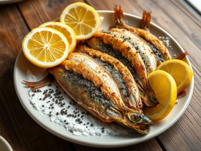 Gebakken sardines