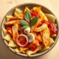Gebakken spitskool met ketchup en kruiden