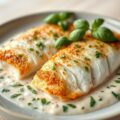 Gebakken Tilapia met basilicumsaus