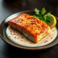 Gebakken Zalm met Limoensaus