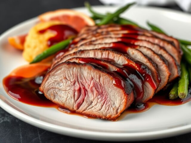 Gebraden eendenborstfilets met Florida grapefruit