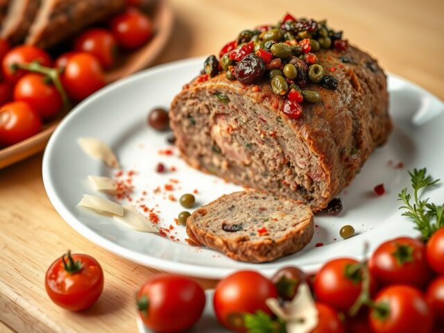 Gebraden gehakt met tapenade