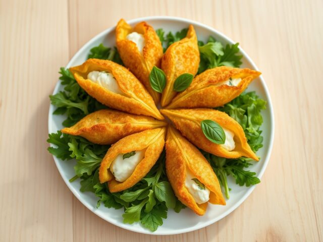 Gefrituurde courgettebloemen