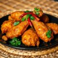 Gefrituurde kippepootjes op zijn Indonesisch