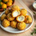Gefrituurde mozzarellaballetjes