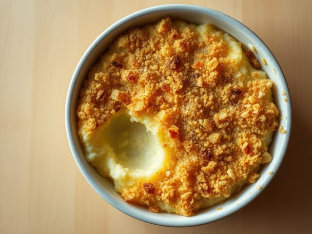 Gegratineerde aardappelpuree