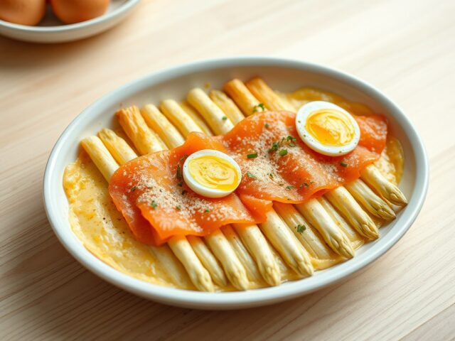 Gegratineerde asperges á la créme ( zie opm )