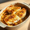 Gegratineerde gembervisfilets