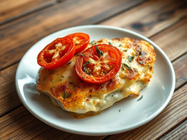 Gegratineerde kipfilet