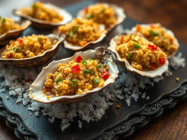Gegratineerde oesters