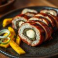 Gegrilde gevulde varkenshaas