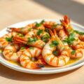 Gegrilde scampi met salsa verde