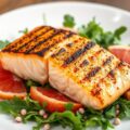 Gegrilde zalm met pompelmoes