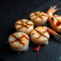Gegrillde Coquilles en Garnalen uit een Japanse Marinade