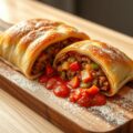 Gehakt-kaas-strudel