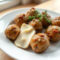 Gehaktballetjes met brie en walnoot