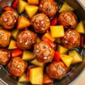 Gehaktballetjes met gember en ananas