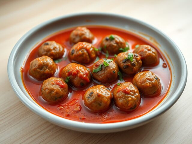 Gehaktballetjes met tomatensaus