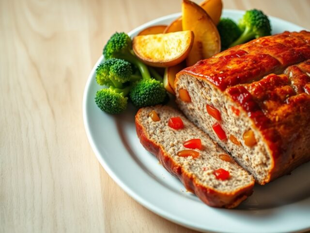 Gehaktbrood en peppadew