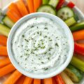 Geitenkaas kruidendipsaus met groenten