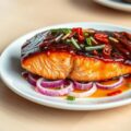 Gekarameliseerde zalm