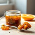Gekruide courgette-sinaasappeljam