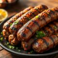 Gekruide gehaktworstjes van de grill
