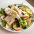 Gemarineerde gerookte forelsalade