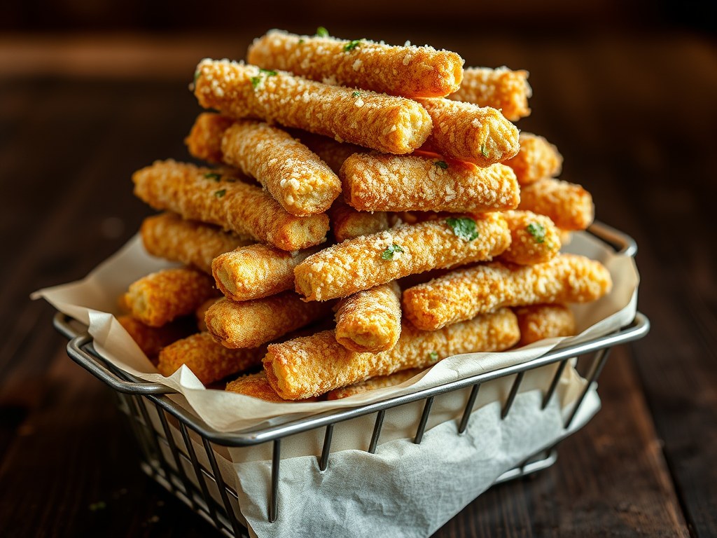 Gepaneerde friet, AI-gegenereerde illustratie