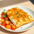 Gepaneerde tilapiafilet met tomaatjes