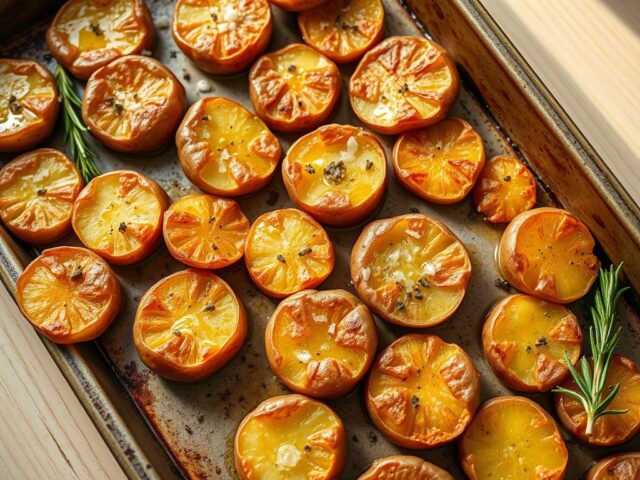 Geplette aardappelen (smashed potatoes)