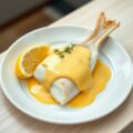 Gepocheerde rog met hollandaise saus