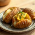 Gepofte aardappelen met kerrieboter