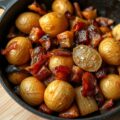 Gepofte poters met spek