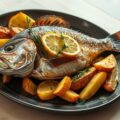 Geroosterde Dorade met Geroosterde Aardappel
