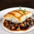 Geroosterde tilapiafilet met sjalottencompote