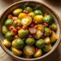 Gesmoorde spruitjes met sjalotjes en spekjes